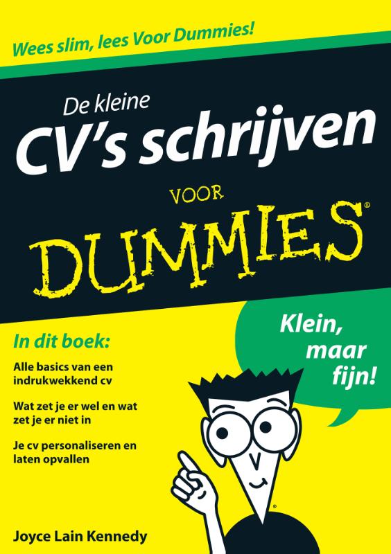 Omslag van De kleine CV's schrijven voor Dummies
