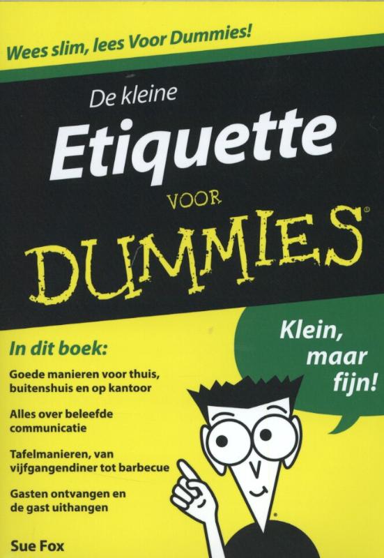 Omslag van De kleine etiquette voor dummies