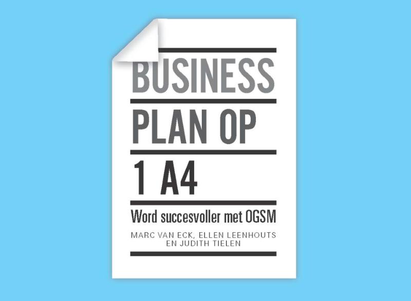Omslag van Businessplan op 1 A4