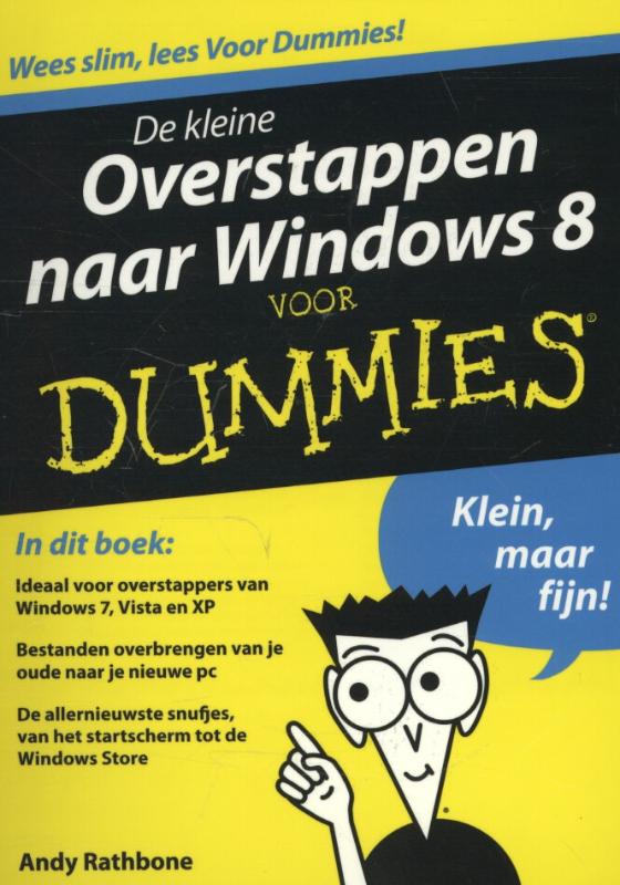 Omslag van De kleine Overstappen naar Windows 8 voor dummies