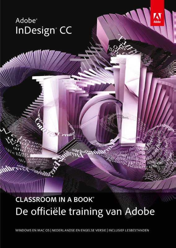 Omslag van Adobe indesign classroom in a book
