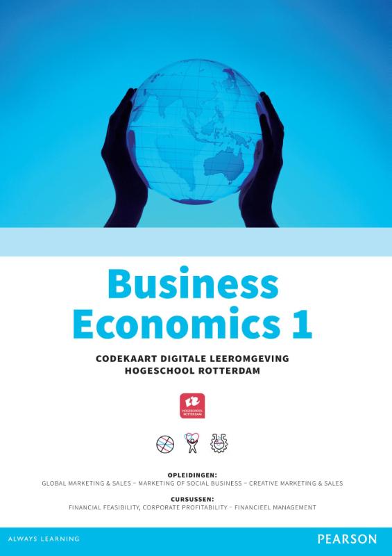 Omslag van Custom Business economics 1 codekaart Digitale Leeromgeving Hogeschool Rotterdam