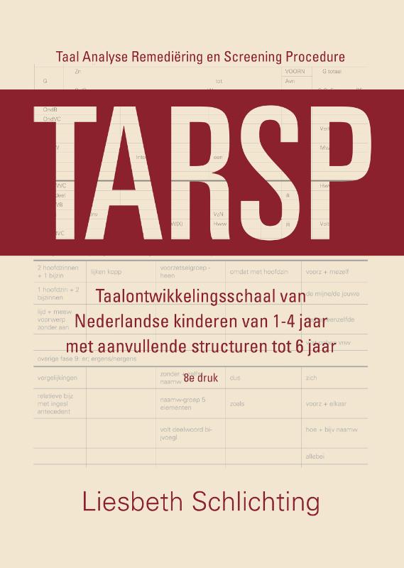 Omslag van TARSP - Taal Analyse Remediëring en Screening Procedure