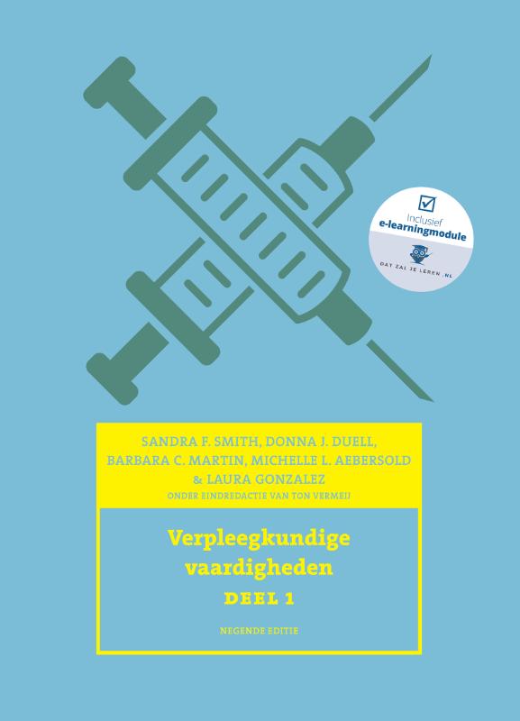 Omslag van Verpleegkundige vaardigheden, deel 1, 9e editie met datzaljeleren.nl