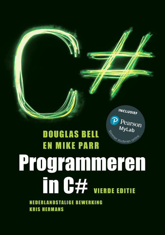 Omslag van Programmeren in C#, 4e editie met MyLabNL toegangscode