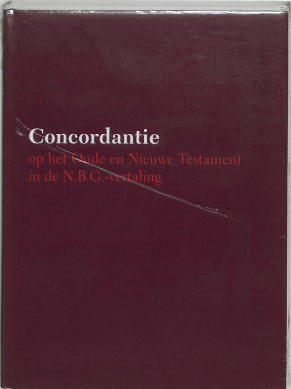 Omslag van Concordantie op het Oude en Nieuwe Testament