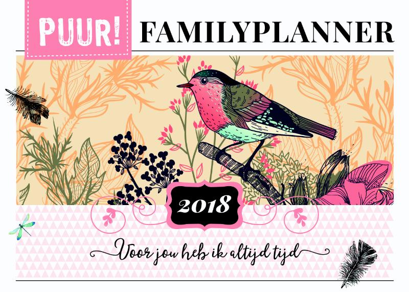 Omslag van PUUR! Familyplanner 2018