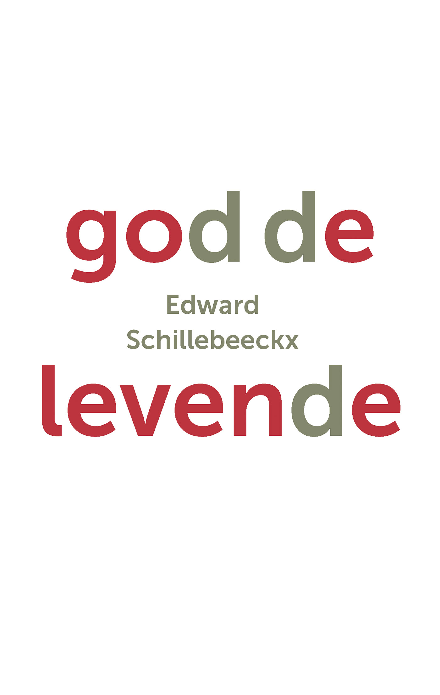 Omslag van God de levende