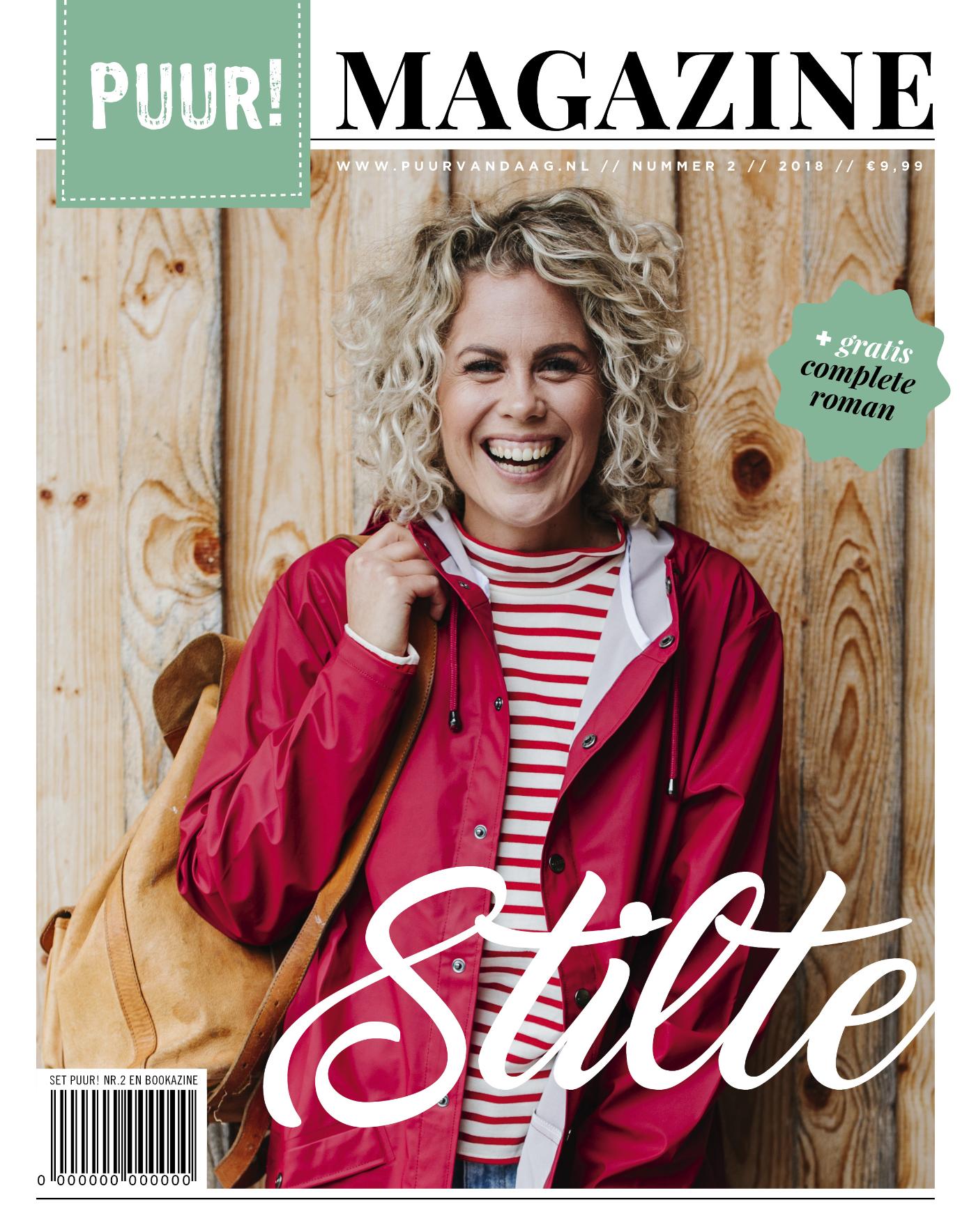 Omslag van PUUR! Magazine, nr. 2- 2018, incl. Bookazine