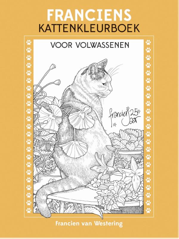 Omslag van Franciens kattenkleurboek voor volwassenen
