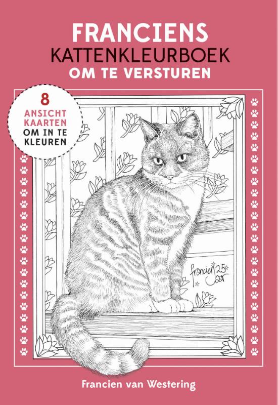 Omslag van Franciens kattenkleurboek om te versturen