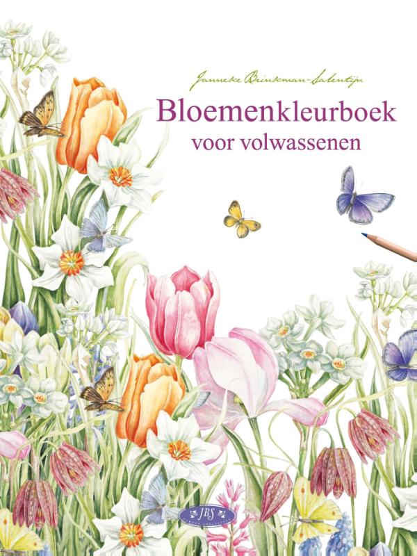 Omslag van Bloemenkleurboek voor volwassenen