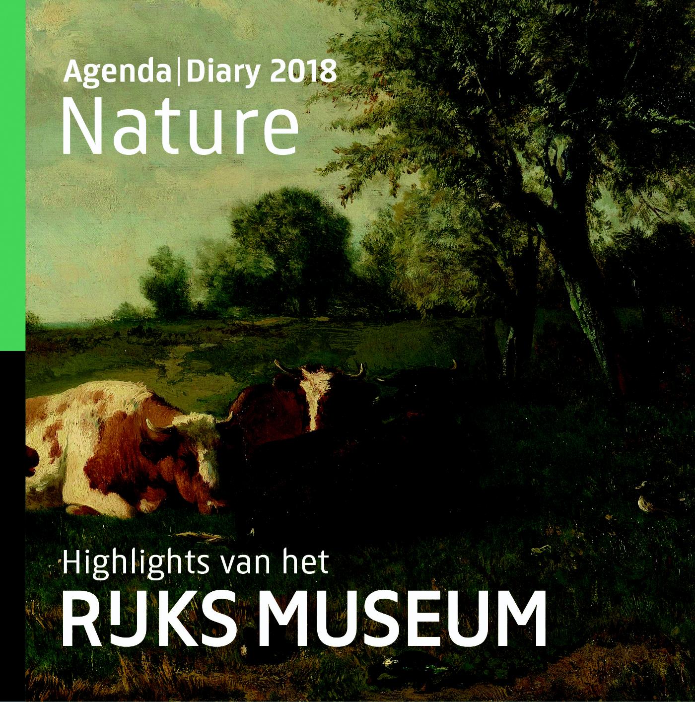 Omslag van Rijksmuseumagenda 2018