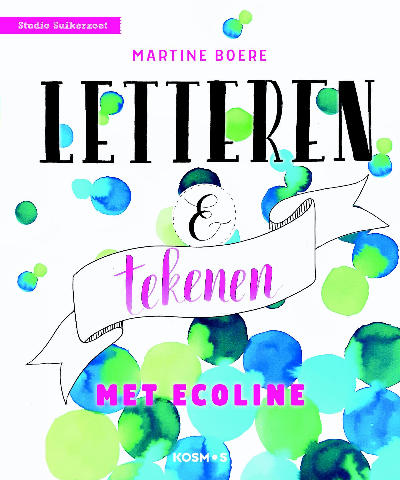 Omslag van Letteren en tekenen met ecoline