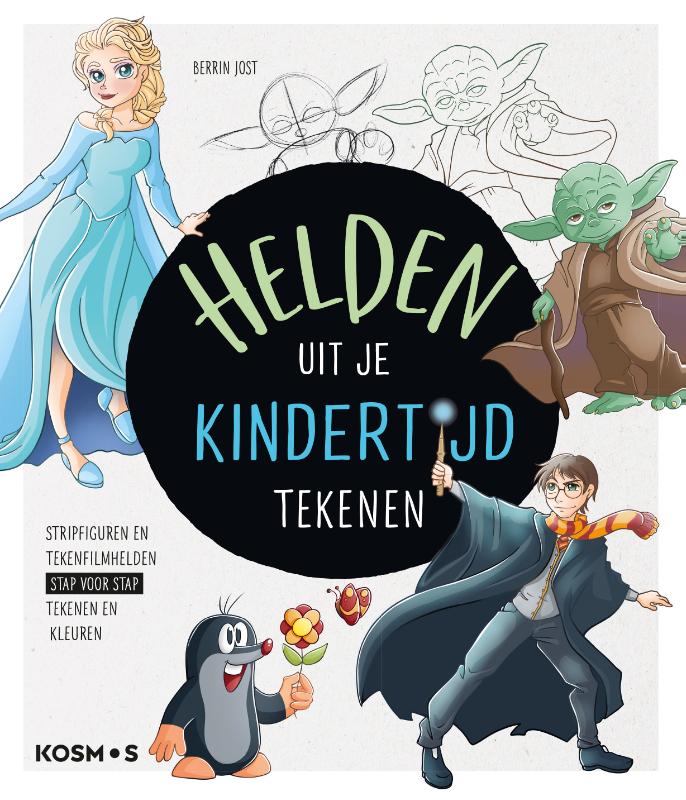 Omslag van Helden uit je kindertijd tekenen
