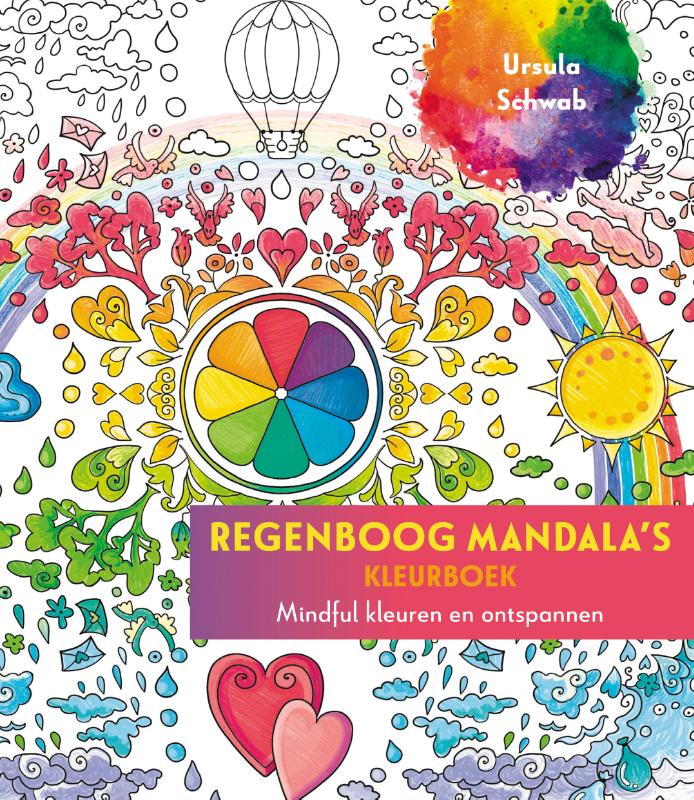 Omslag van Regenboog mandala's kleurboek