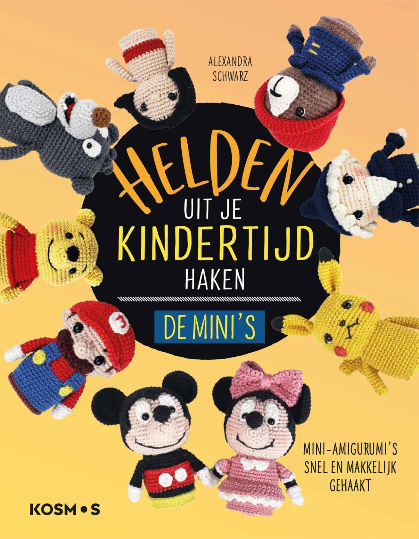 Omslag van Helden uit je kindertijd haken de mini's