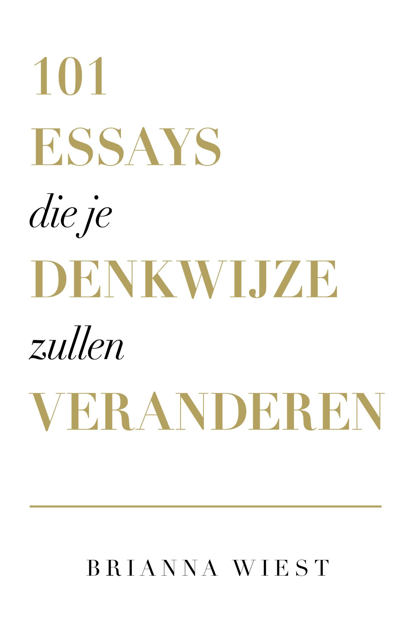 Omslag van 101 essays die je denkwijze zullen veranderen