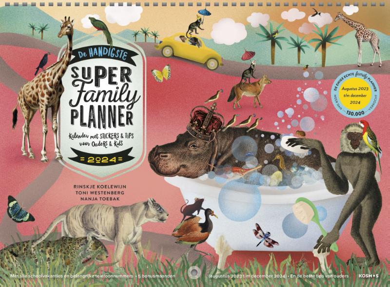 Omslag van De handigste Super Family Planner 2024