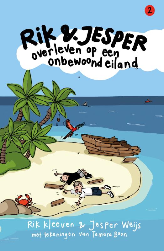 Omslag van Rik en Jesper overleven op een onbewoond eiland