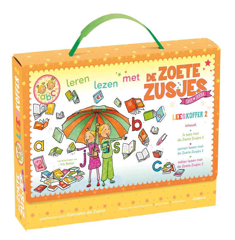 Omslag van Leren lezen met de Zoete Zusjes leeskoffer 2