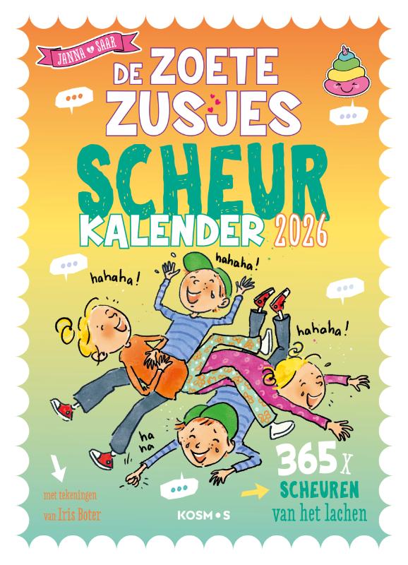 Omslag van De Zoete Zusjes moppenscheurkalender