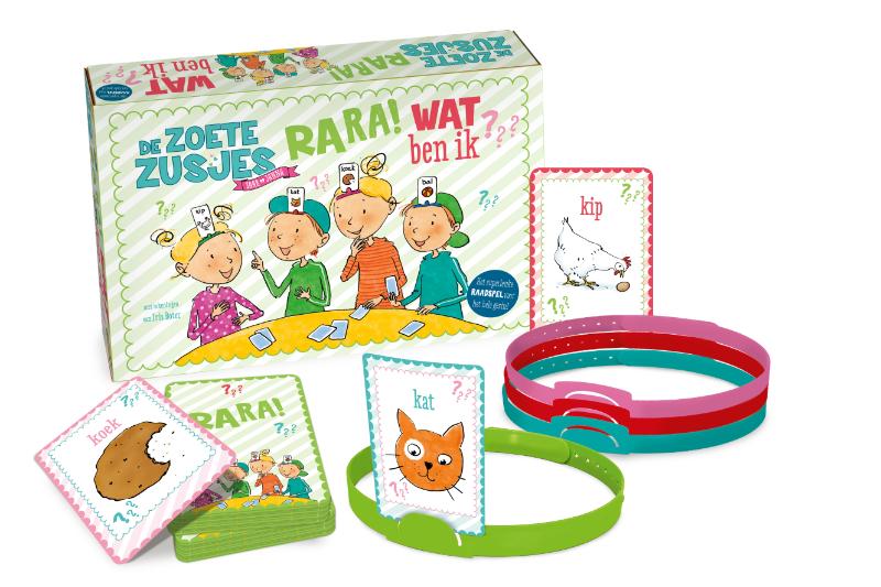 Omslag van De Zoete Zusjes rara wat ben ik-spel