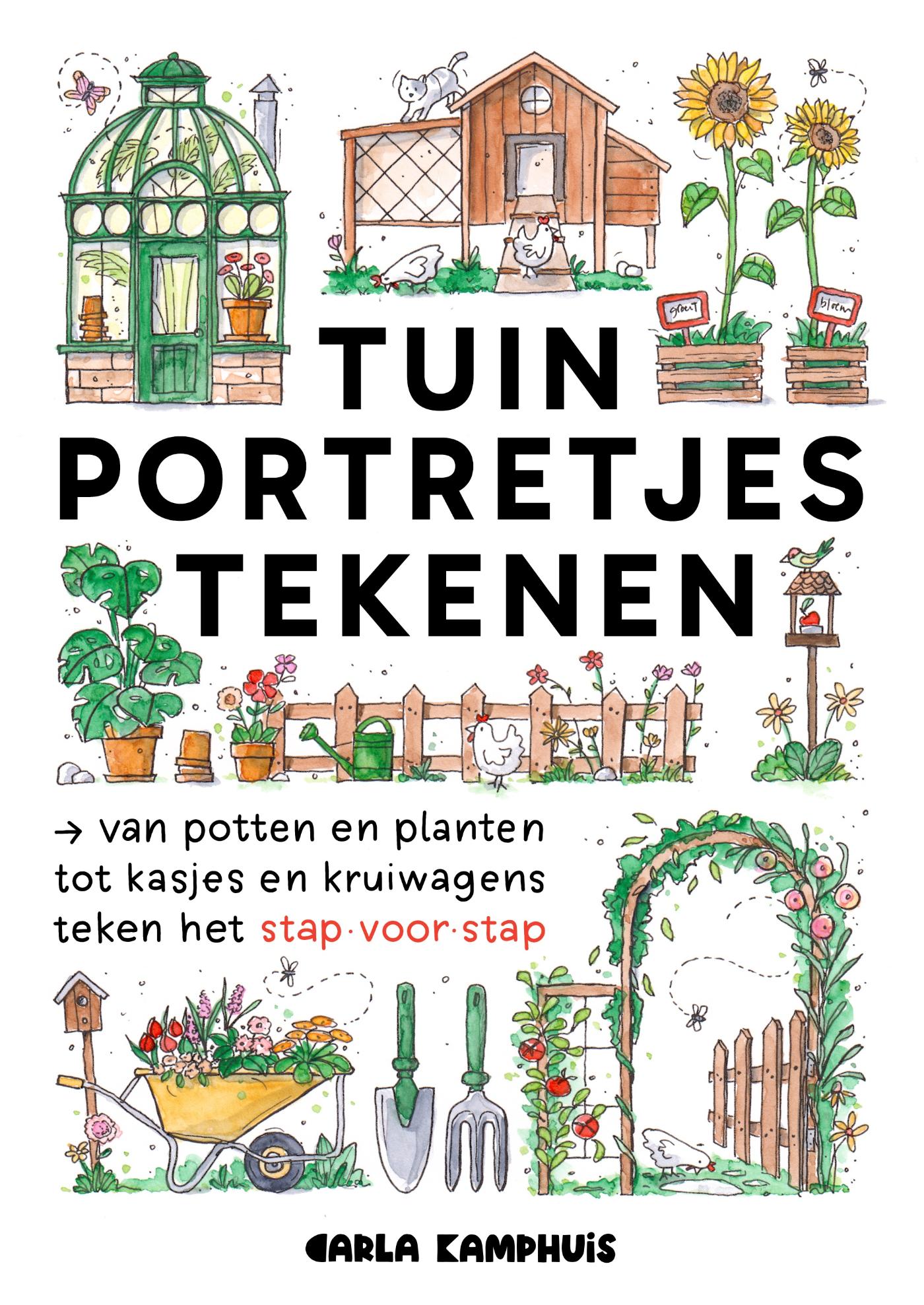 Omslag van Tuinportretjes tekenen