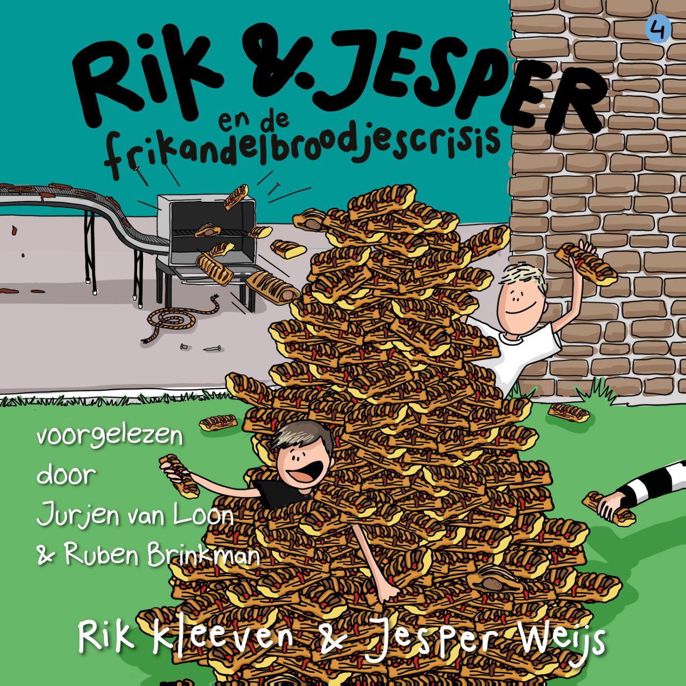 Omslag van Rik en Jesper en de frikandelbroodjescrisis