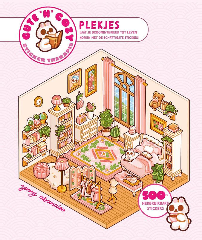 Omslag van Cute 'n' Cozy Sticker Therapie: Plekjes