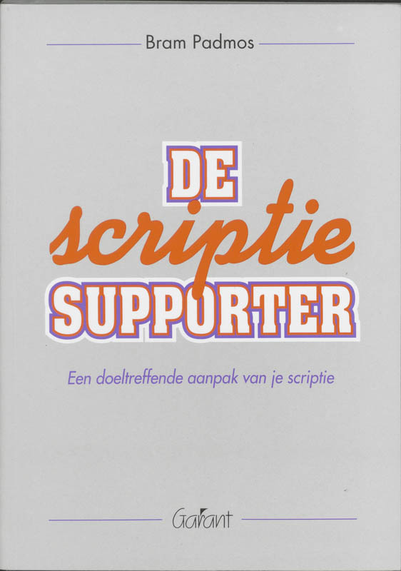 Omslag van De scriptiesupporter