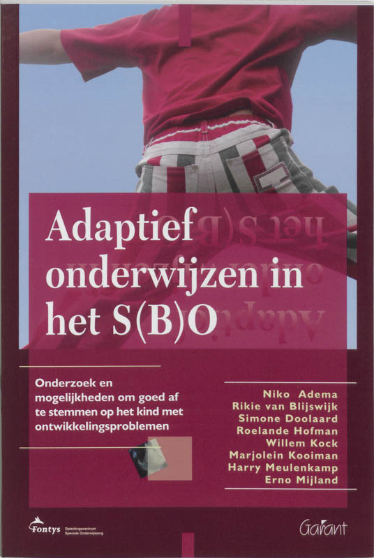 Omslag van Adaptief onderwijs in het s(b)o