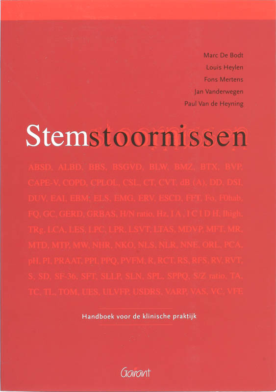 Omslag van Stemstoornissen