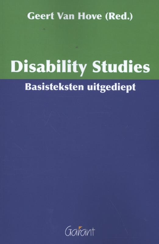 Omslag van Disability studies