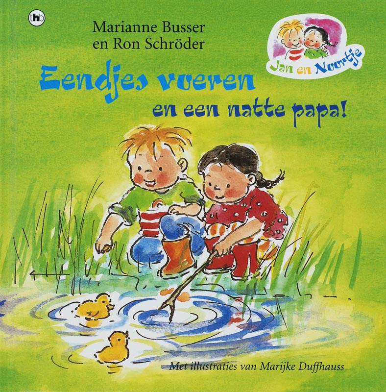 Omslag van Eendjes voeren, natte papa