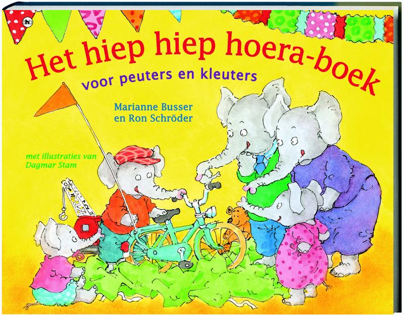 Omslag van Het hiep hiep hoera-boek voor peuters en kleuters