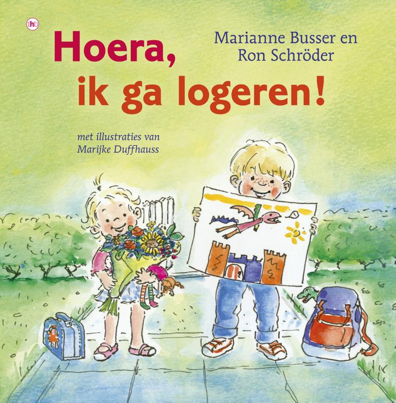 Omslag van Hoera, ik ga logeren 6 ex.