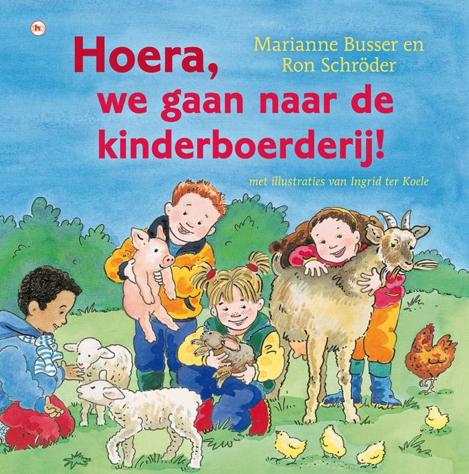 Omslag van Hoera, we gaan naar de kinderboerderij