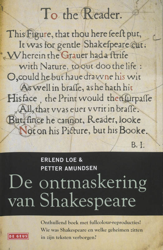 Omslag van De ontmaskering van Shakespeare