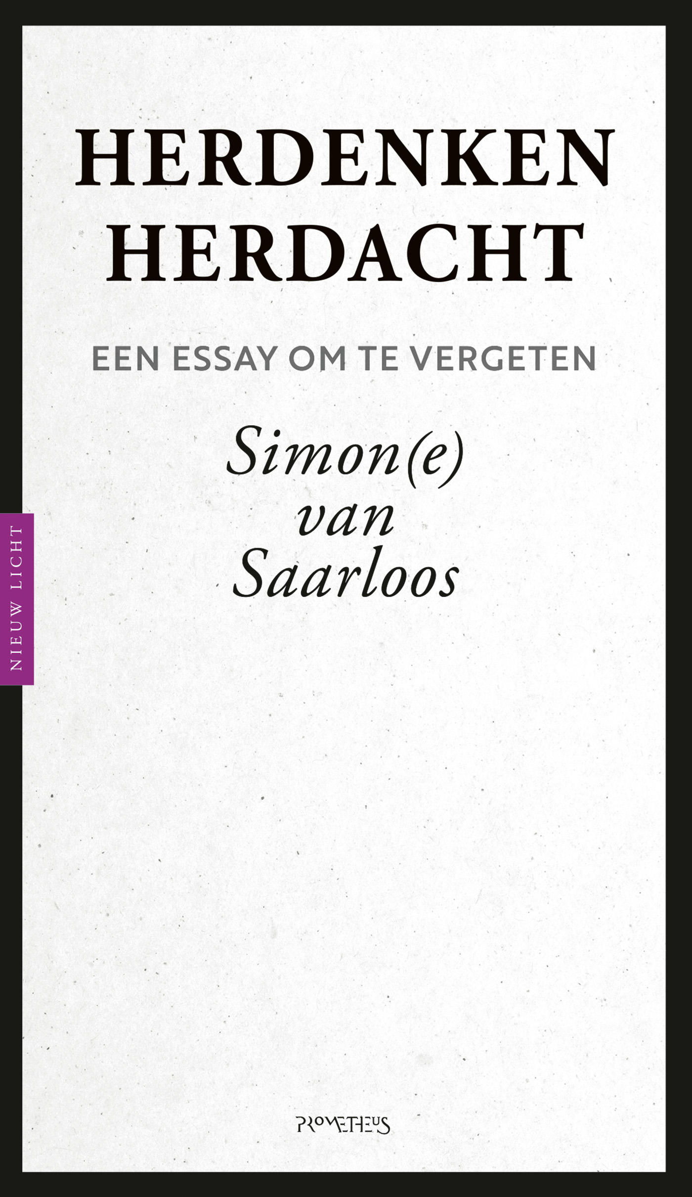 Omslag van Herdenken herdacht