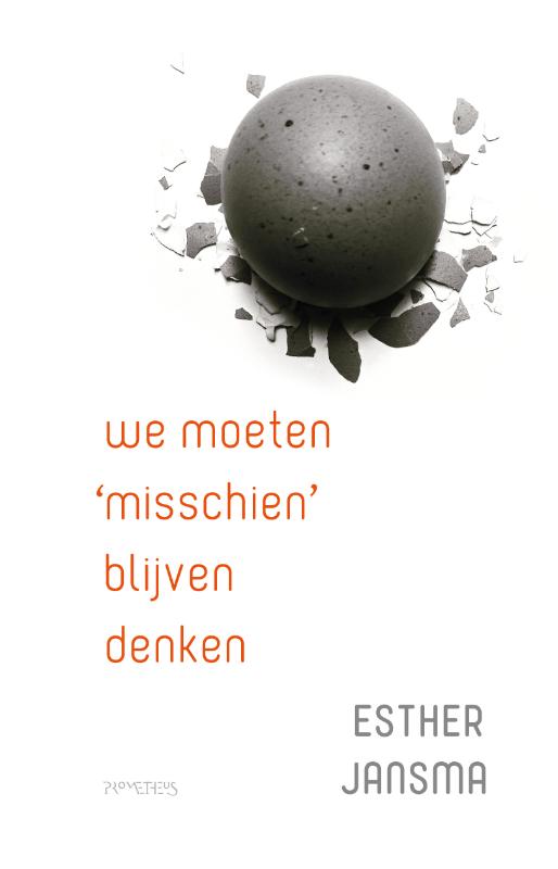 Omslag van We moeten 'misschien' blijven denken