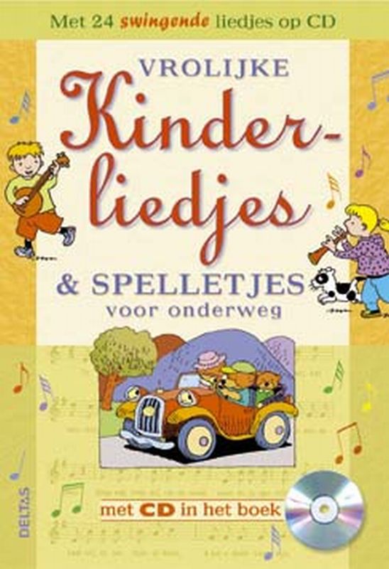 Omslag van Vrolijke kinderliedjes en spelletjes voor onderweg