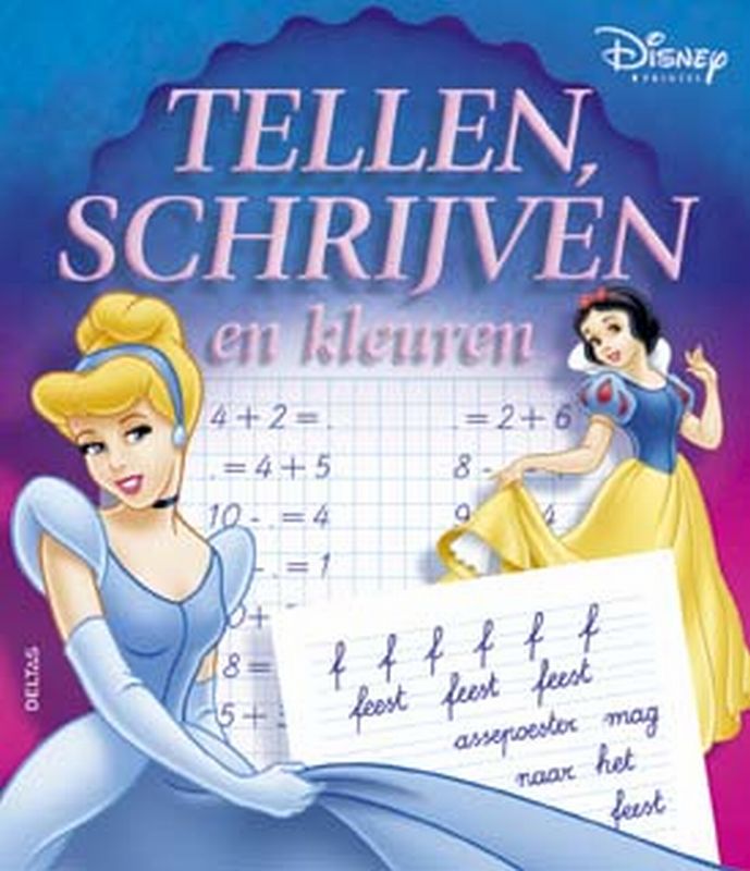 Omslag van Disney Prinses tellen, schrijven en kleuren