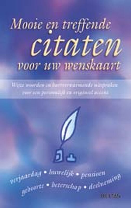 Omslag van Een passend citaat voor uw wenskaart
