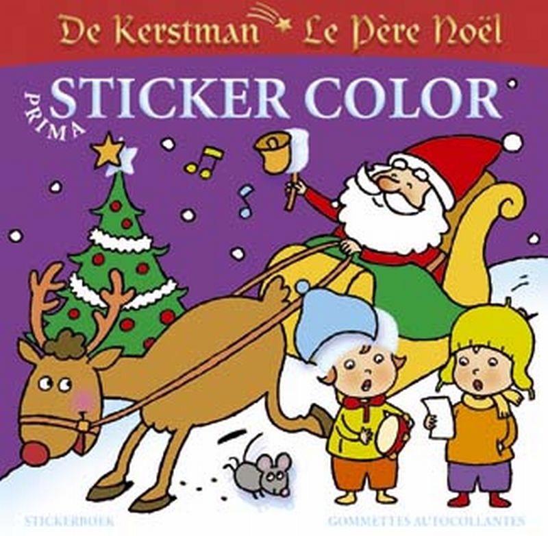 Omslag van Sticker Color De Kerstman