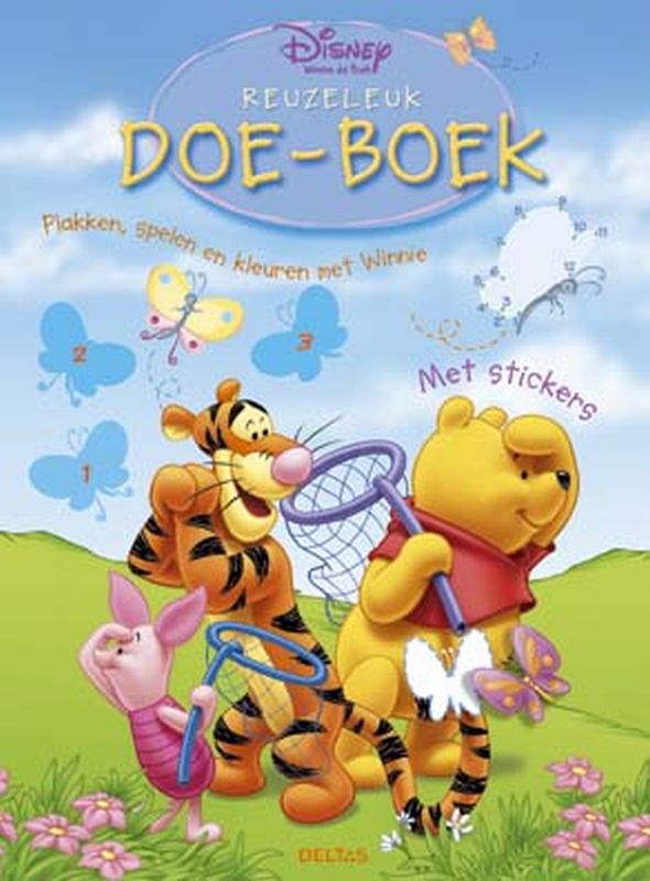Omslag van Disney reuzeleuk doe-boek Winnie De Poeh