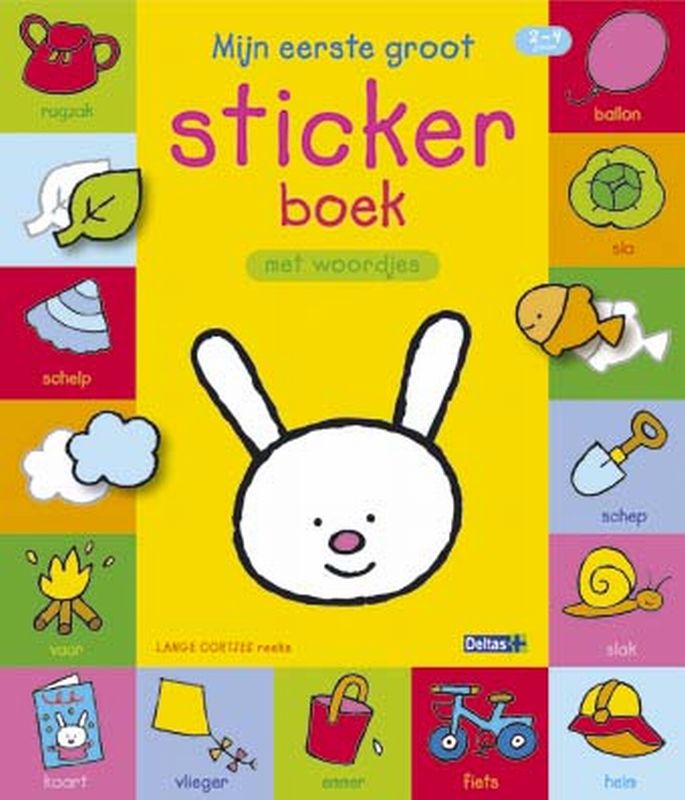 Omslag van Lange oortjes mijn eerste groot stickerboek