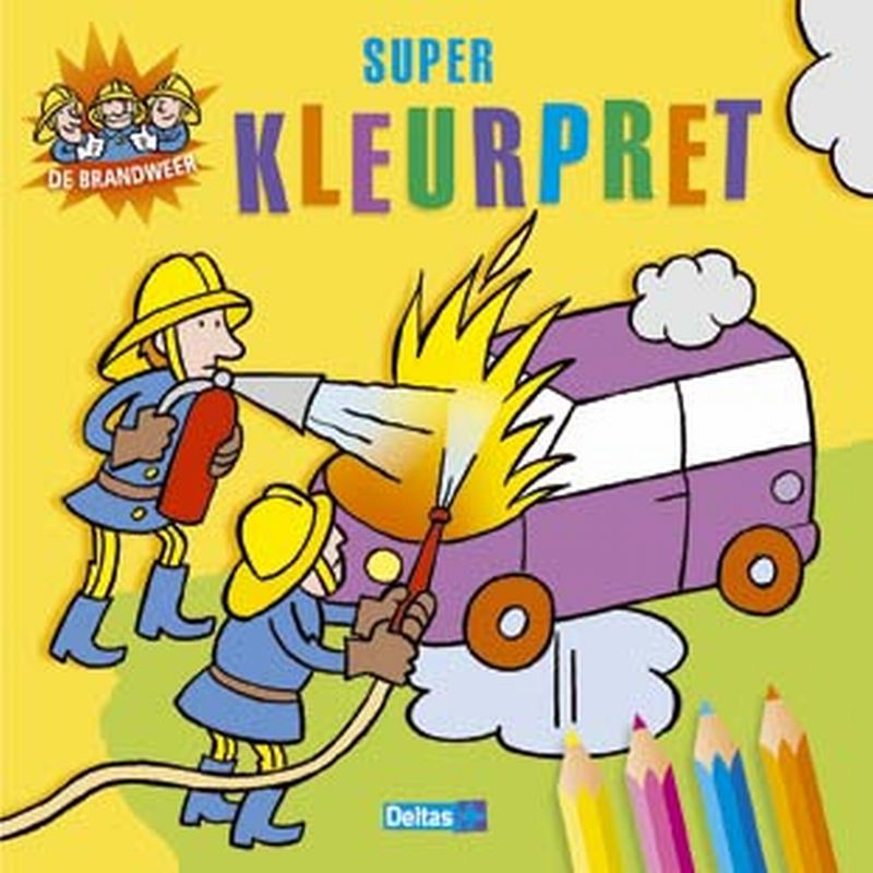 Omslag van De brandweer - Super kleurpret