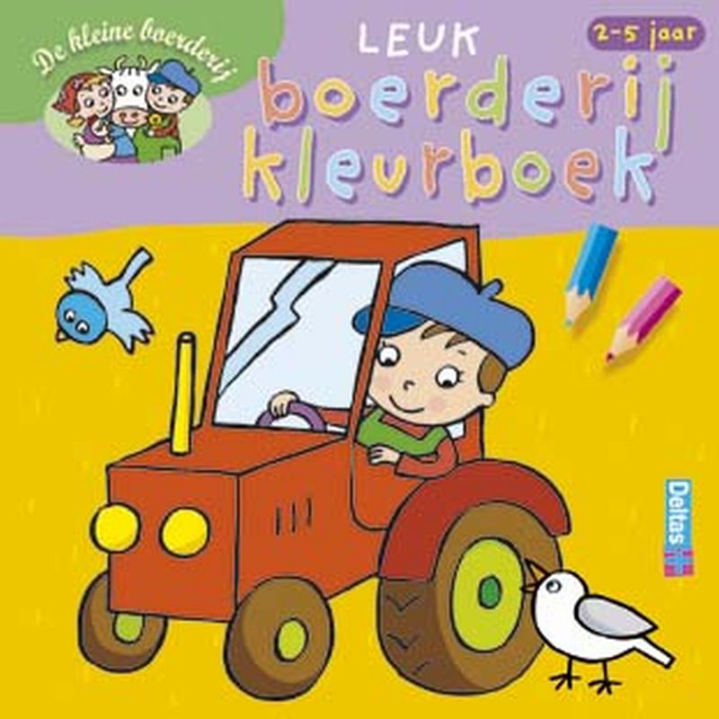 Omslag van De kleine boerderij Leuk boerderij kleurboek (2-5 j.)