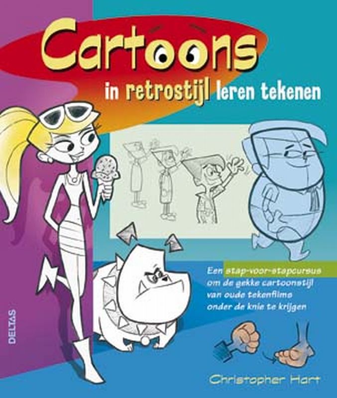 Omslag van Cartoons in retrostijl leren tekenen
